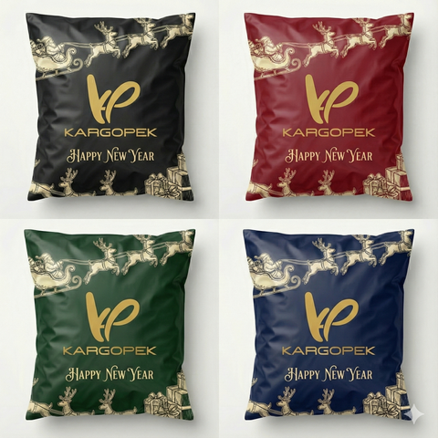 Firmanıza Özel Yılbaşı Temalı Kargo poşeti