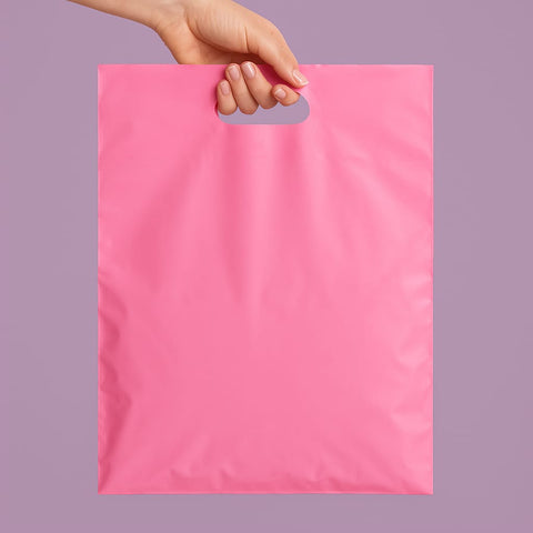 Renkli Takviyeli Mağaza Poşeti