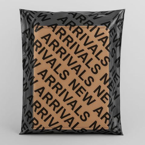 Hazır Desenli Tek Taraf Şeffaf Kargo Poşeti