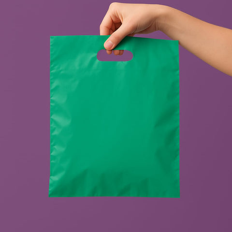 Renkli Takviyeli Mağaza Poşeti