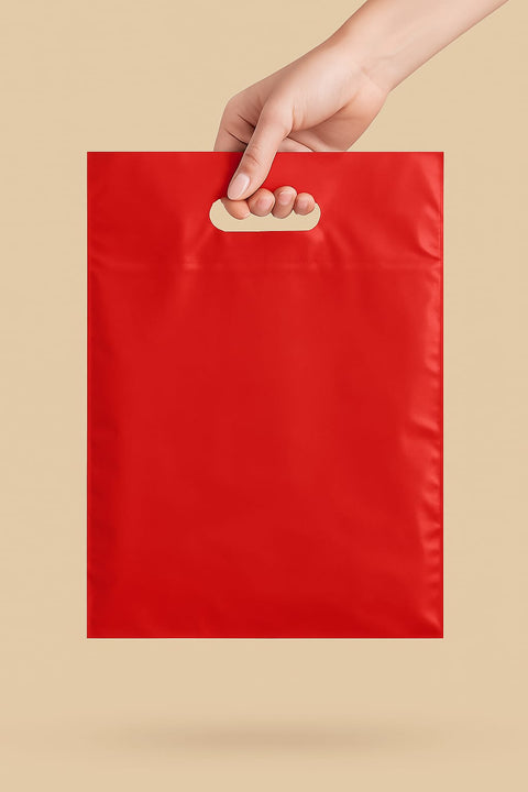 Renkli Takviyeli Mağaza Poşeti